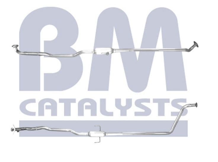 Mellanrör med dämpare, avgas