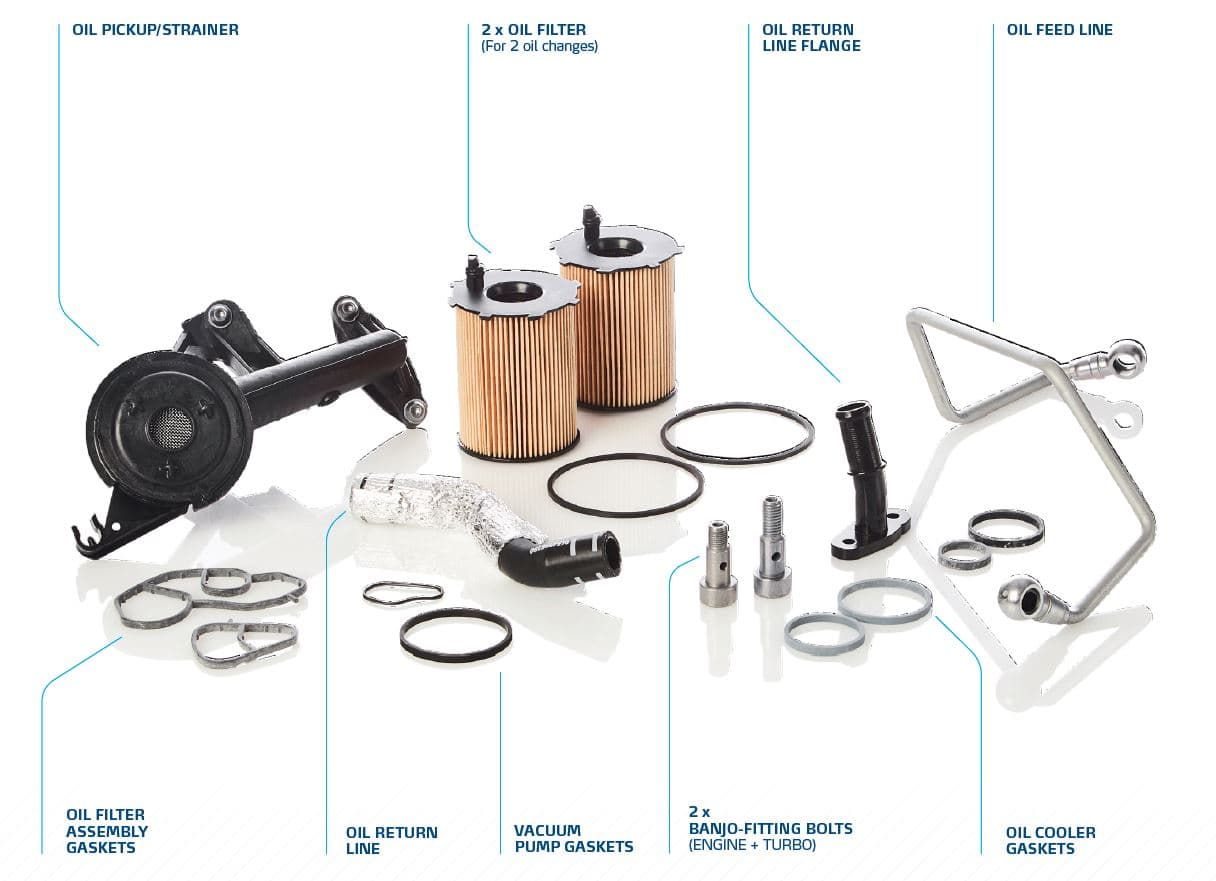 Monteringssats plus för turbo, för bil med DPF.