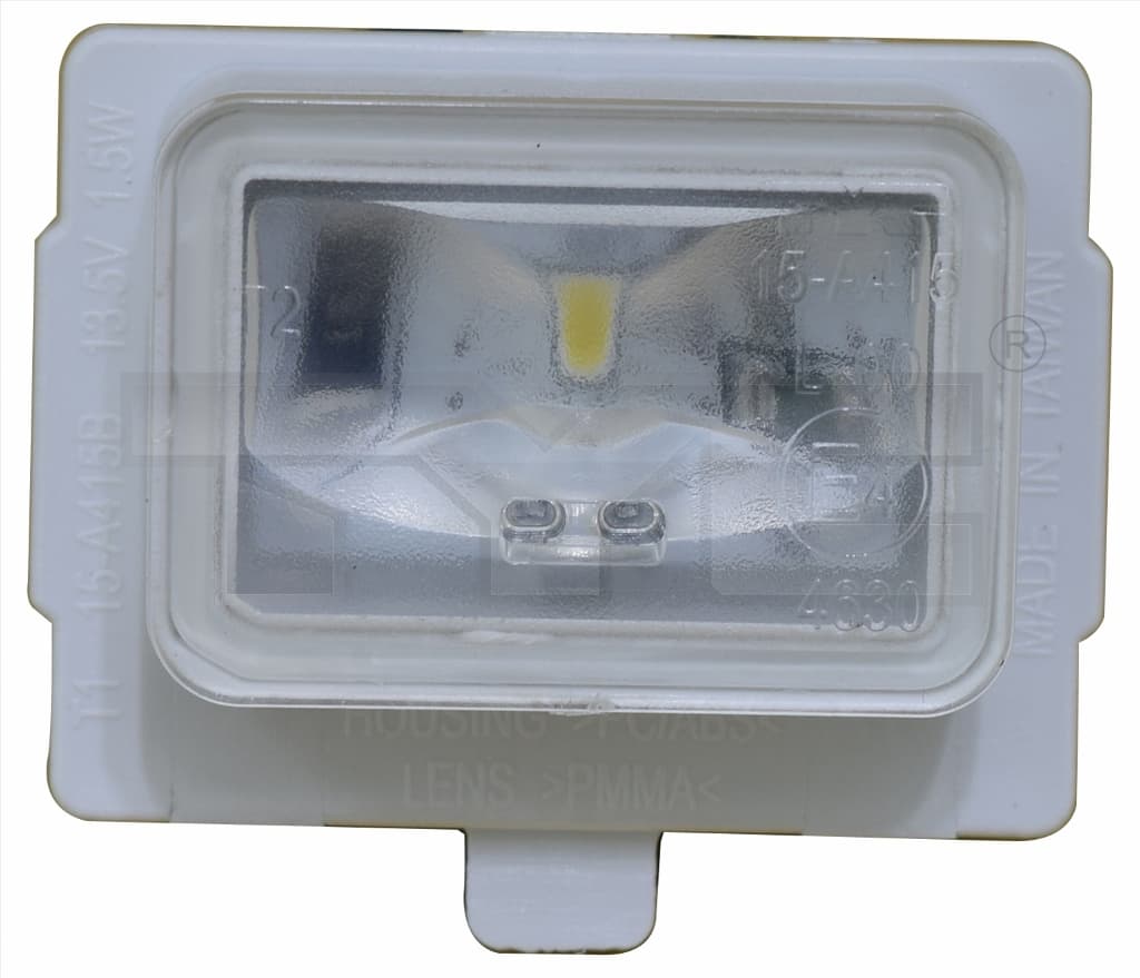 Nummerskyltsbelysning, LED