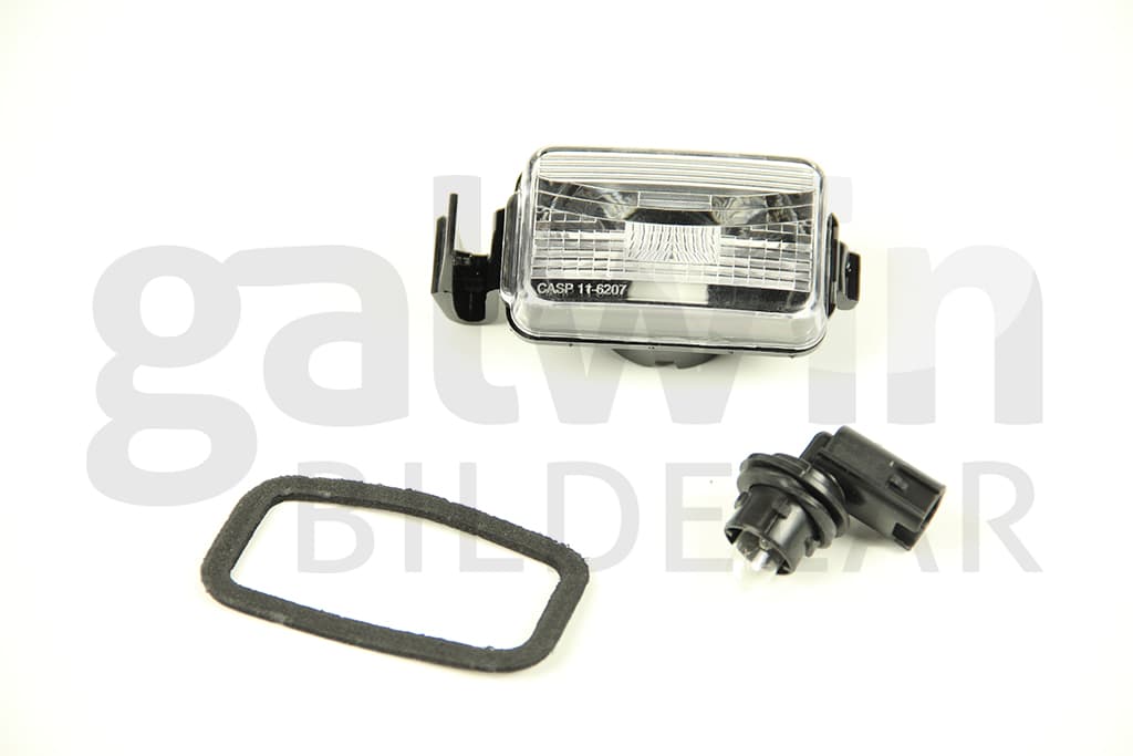 Nummerskyltsbelysning, med lamphållare från Galwin