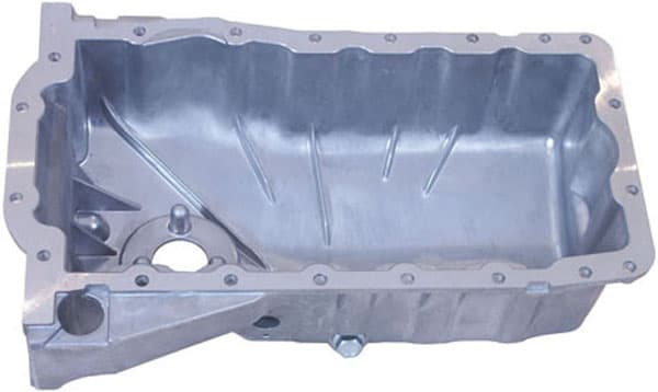 Oljetråg, aluminium, med oljenivågivarehål från Galwin
