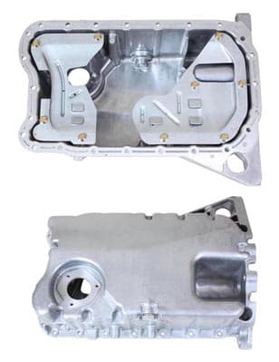 Oljetråg aluminium, med givarhål, 2,3 V5 från Galwin