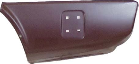 Sidoplåt bakom bakhjul