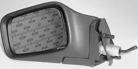 Spegelkåpa vä satin (silver)