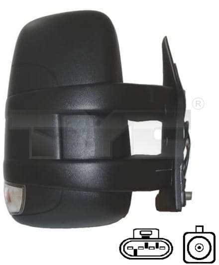 Sidospegel hö man just/kort arm/blinkers/antenn — Höger från Galwin