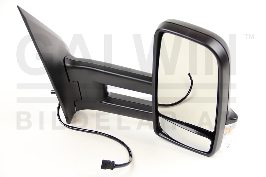 Sidospegel hö eljust/värme/blink lång arm (6stift) (25 cm) — Höger från Galwin