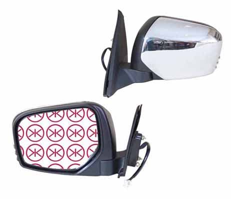 Sidospegel hö, eljustering, krom, (ej blinkers)