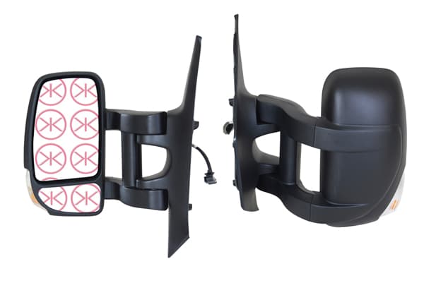 Sidospegel vä eljust/värme/blinkers/lång arm/9stift — Vänster från Galwin