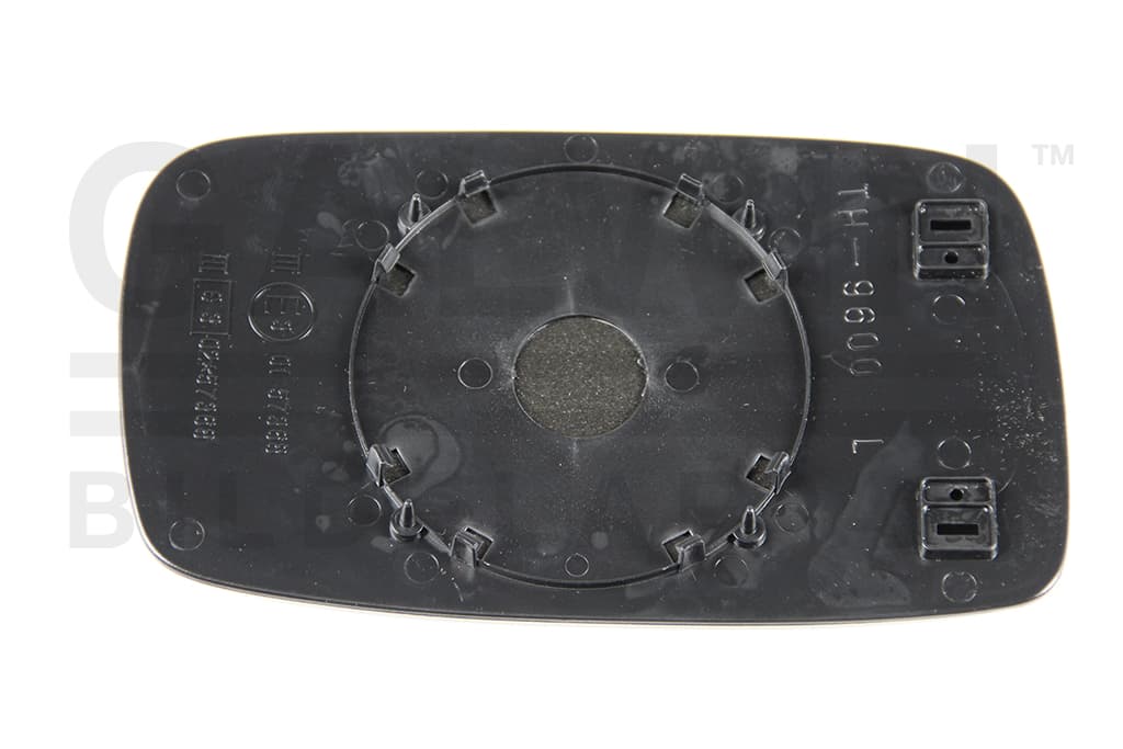 Glas sidospegel ej värme