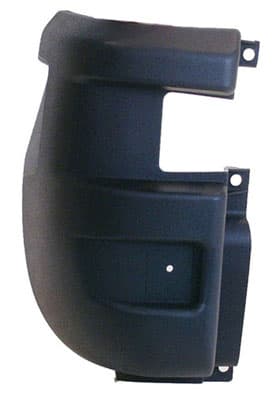 Stötfångarhörn bak hö, svart