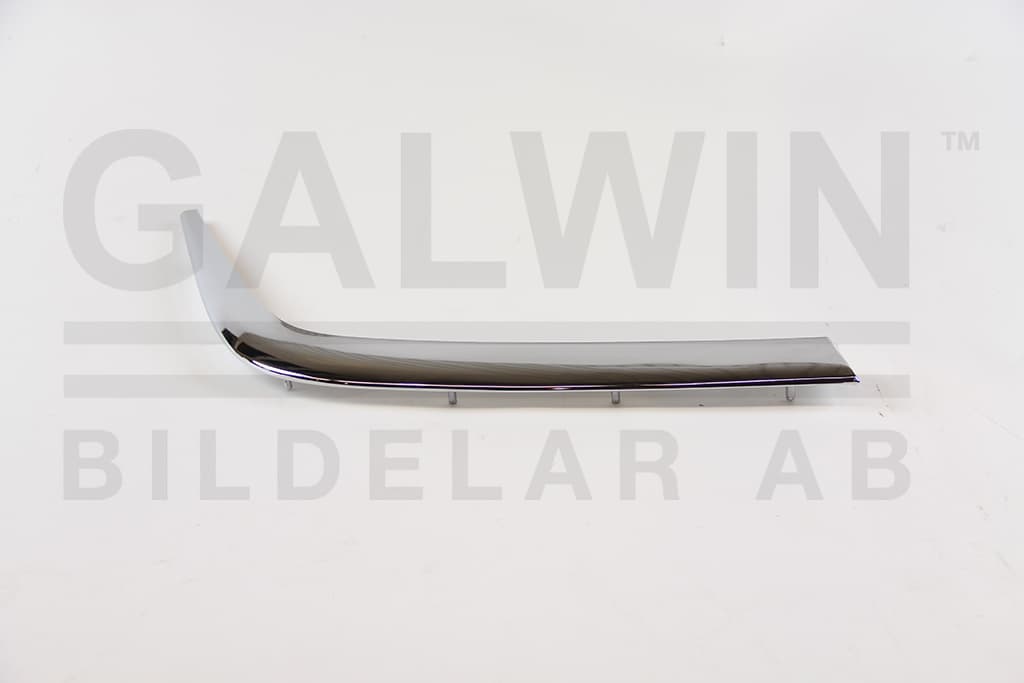 Stötfångarlist hö fram krom 07/1997- — Framaxel, höger från Galwin