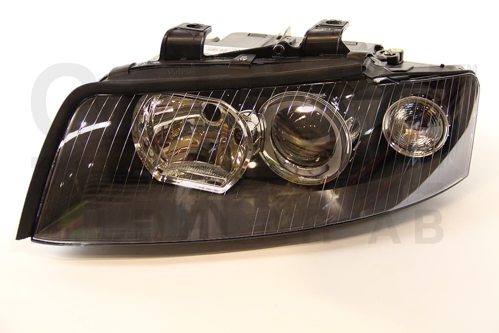 Strålkastare Bi-xenon D1S/H7 12/02-11/04, svart hus från Galwin