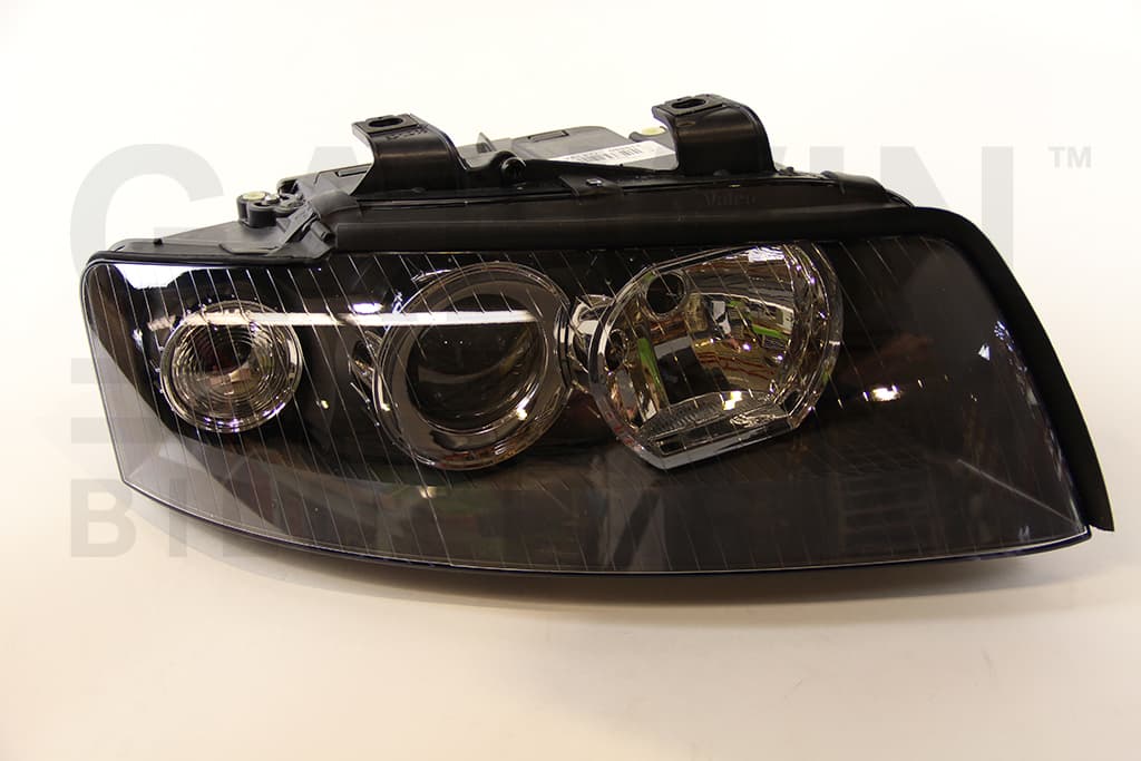 Strålkastare Bi-xenon D1S/H7 12/02-11/04, svart hus från Galwin