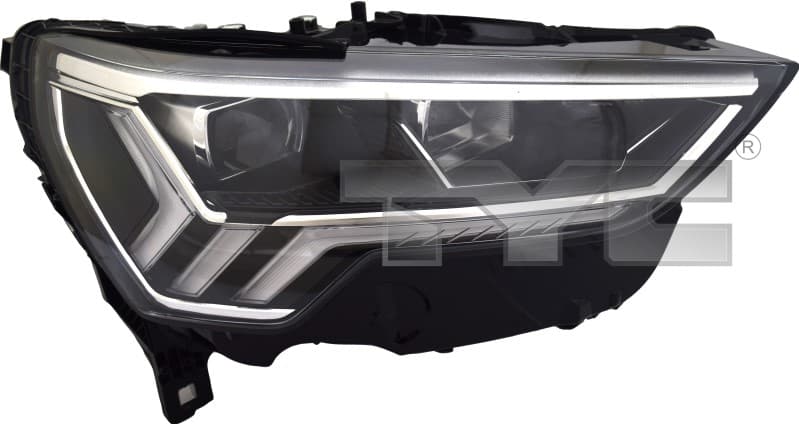 Strålkastare hö LED, med kurvljus, exkl LED-kontrollenhet från Galwin
