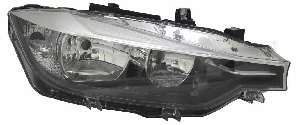 Strålkastare hö, H7/H7/LED, inkl motor 08/2015- från Galwin
