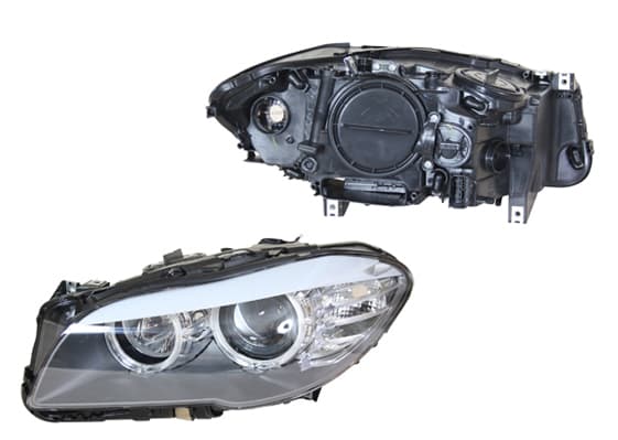 Strålkastare hö, H7/H7/LED, inkl motor. -06/2013 från Galwin