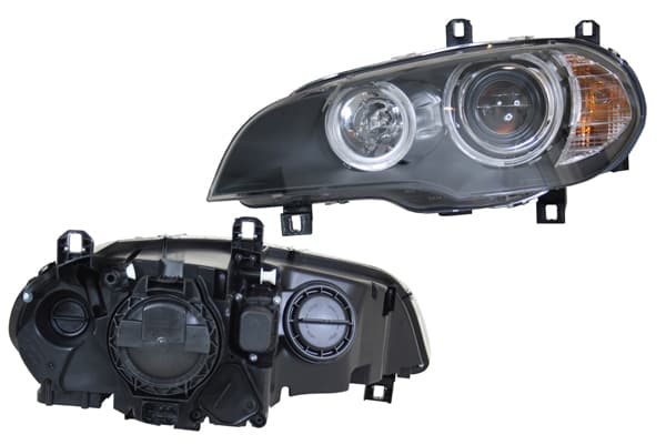 Strålkastare vä H1/H7, inkl motor (AL) 10/2006- — Vänster från Galwin