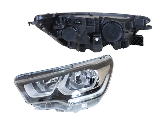 Strålkastare hö, H7/H7/LED, inkl justermotor 07/2014- från Galwin