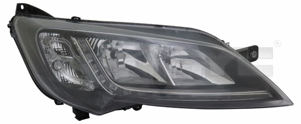Strålkastare vä, H7/H7/LED, mörktonad 01/2014-, inkl motor från Galwin