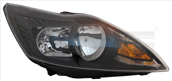 Strålkastare vä H1/H7, helsvart, med motor från Galwin