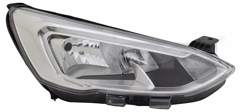 Strålkastare vä, H7/H1/LED, silver inuti, inkl motor från Galwin