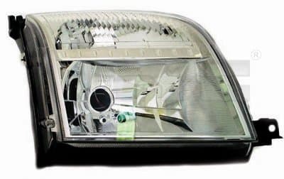 Strålkastare vä H4 eljust inkl. motor -05/2005, vit blinkers från Galwin