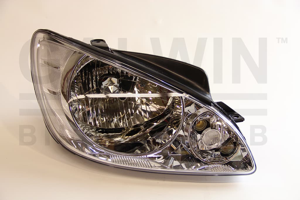 Strålkastare H4, inkl justermotor från Galwin