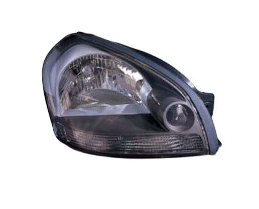 Strålkastare H4 eljustering/svart