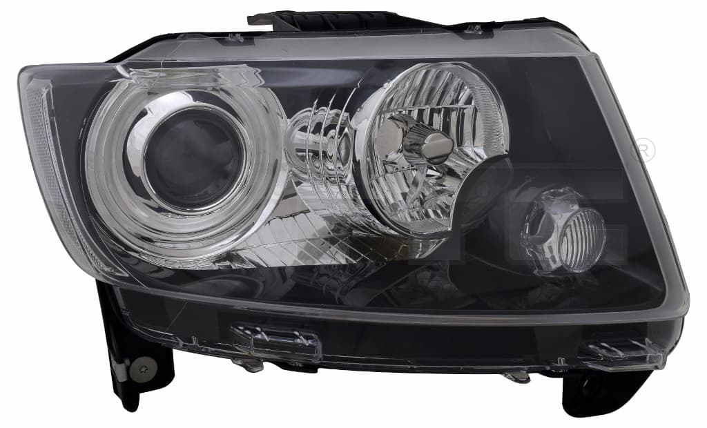 Strålkastare vä, svart invändigt, H9/P27/7W, inkl motor från Galwin