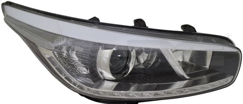 Strålkastare hö, H7/H7/H7/LED, med kurvljus, inkl motor -09/2012 från Galwin