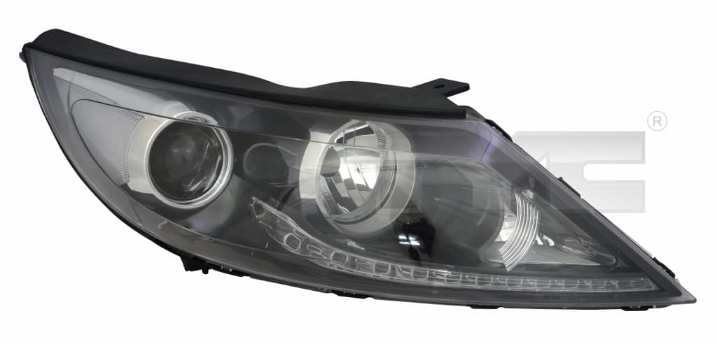 Strålkastare vä, H7/H7, LED, inkl justermotor + från Galwin