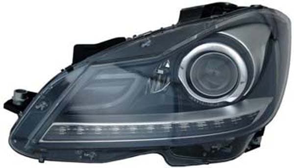 Strålkastare bi-xen hö, D1S/H7/LED, kurvljus, exkl styrenhet, 04/2011-