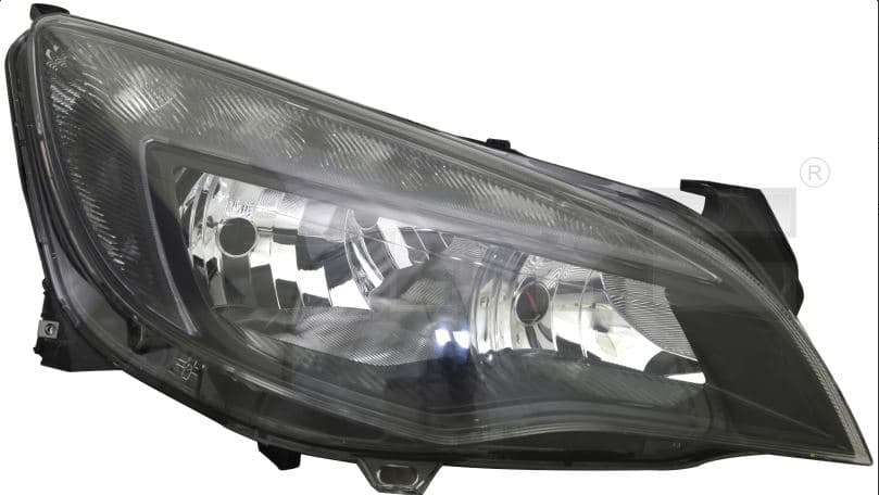 Strålkastare vä H7/H7/LED, svart, inkl motor 08/2012- från Galwin