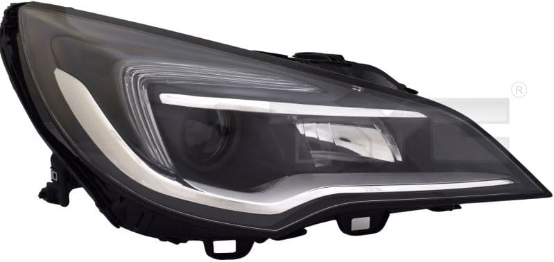 Strålkastare hö H7/H1/LED, med motor utan LED modul från Galwin