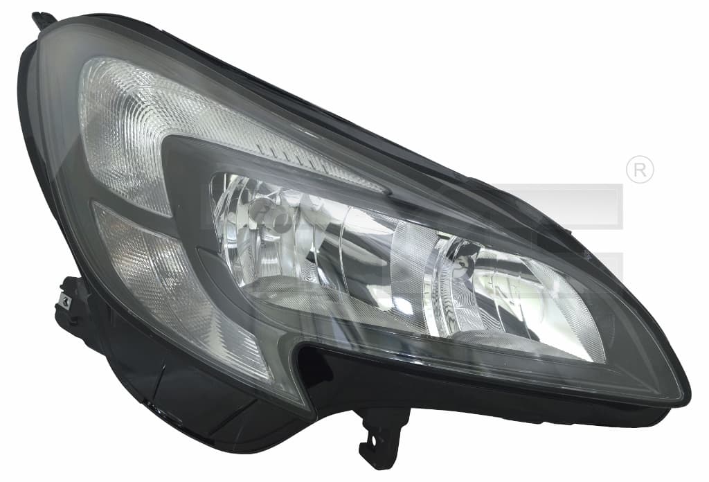 Strålkastare hö, svart inuti, (ej LED varselljus), inkl motor från Galwin