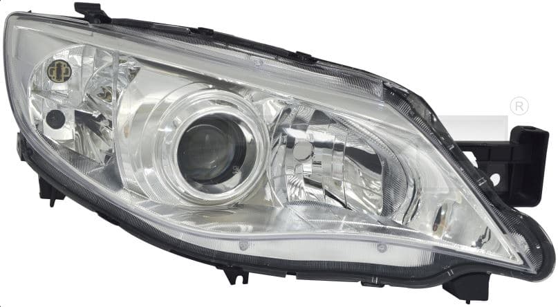 Strålkastare hö, krom, H7/HB3, inkl justermotor — Höger från Galwin