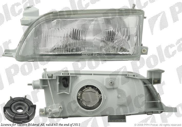 Strålkastare H4 manuell justering från Galwin