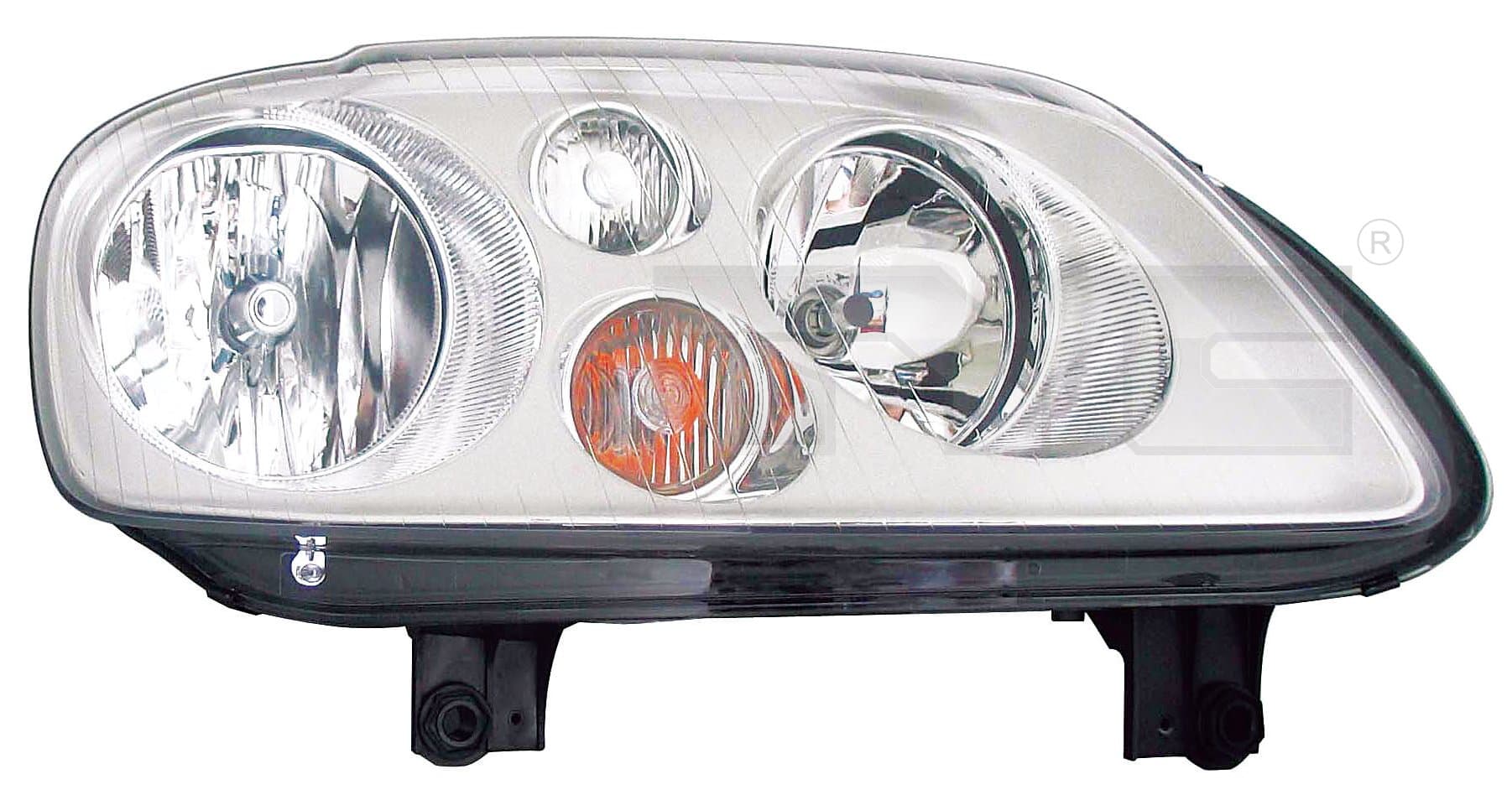 Strålkastare hö H7/H7 med motor, silver inuti från Galwin
