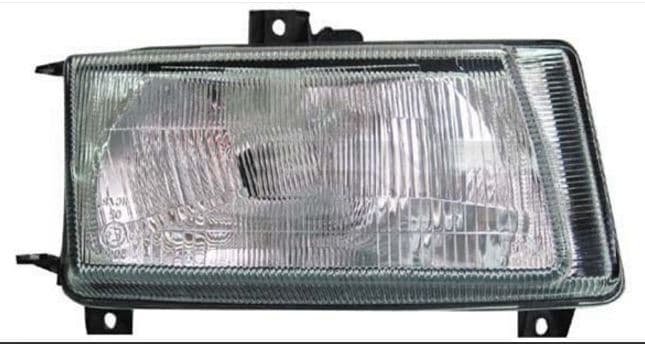 Strålkastare H4 man/el just, med fyrkantigt kontaktstycke från Galwin