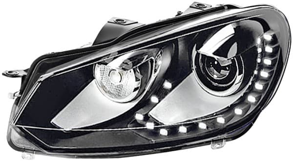 Strålkastare vä, bi-xenon/LED, kurvljus, inkl motor, exkl styrenhet från Galwin