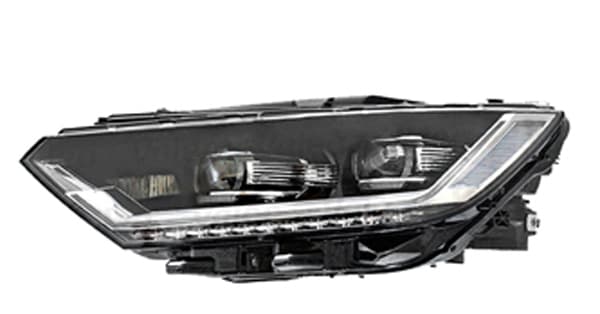 Strålkastare vä, full-LED, med kurvljus, inkl motor, utan styrenhet från Galwin