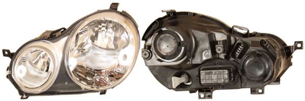 Strålkastare hö H7/H1, inkl motor -08/2005, ers AL från Galwin