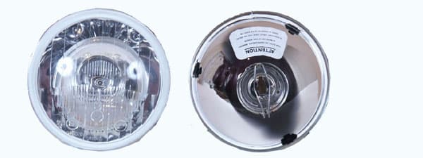 Strålkastarinsats, H1 rund 146mm (5 3/4"), konvex från Galwin