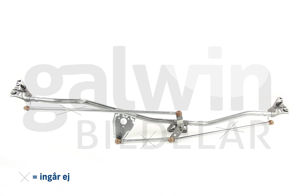 Torkarmekanism vindruta, utan stag från Galwin