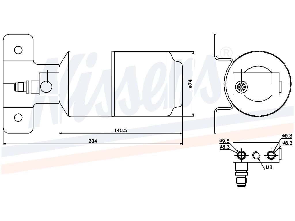 Torkfilter Ford Galaxy I alla mod. 10/95-