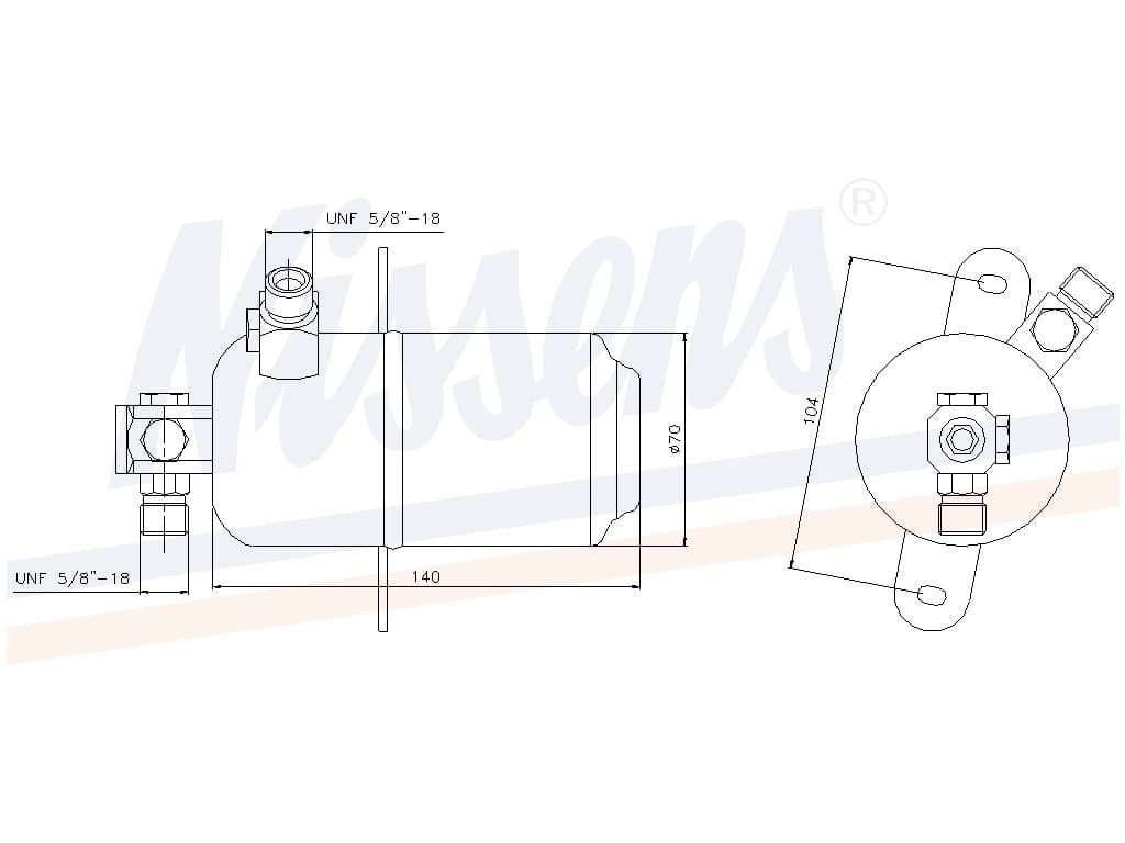 Torkfilter MB W 201 alla mod. 08/82-08/93