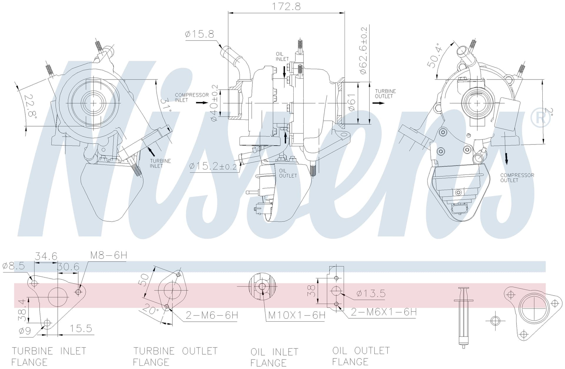 Turboaggregat, nytillverkat, Alfa, Fiat