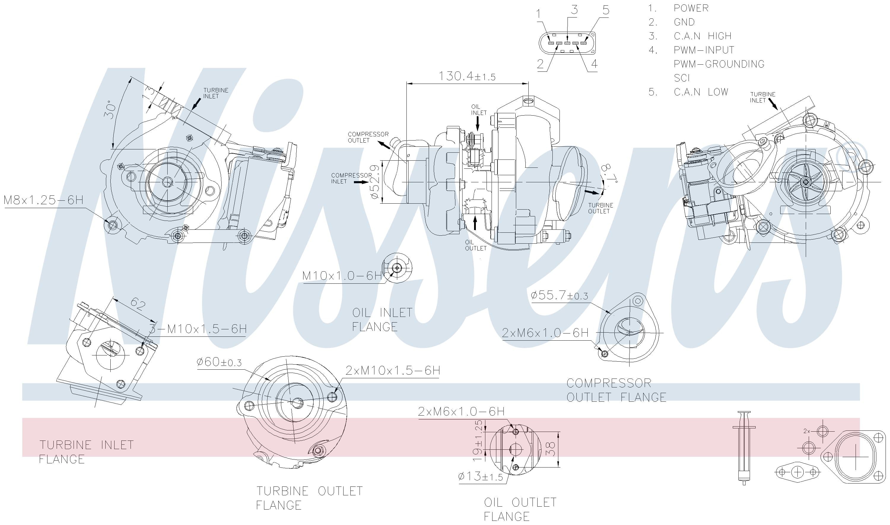 Turboaggregat nytillverkat, Fiat, Iveco från Galwin