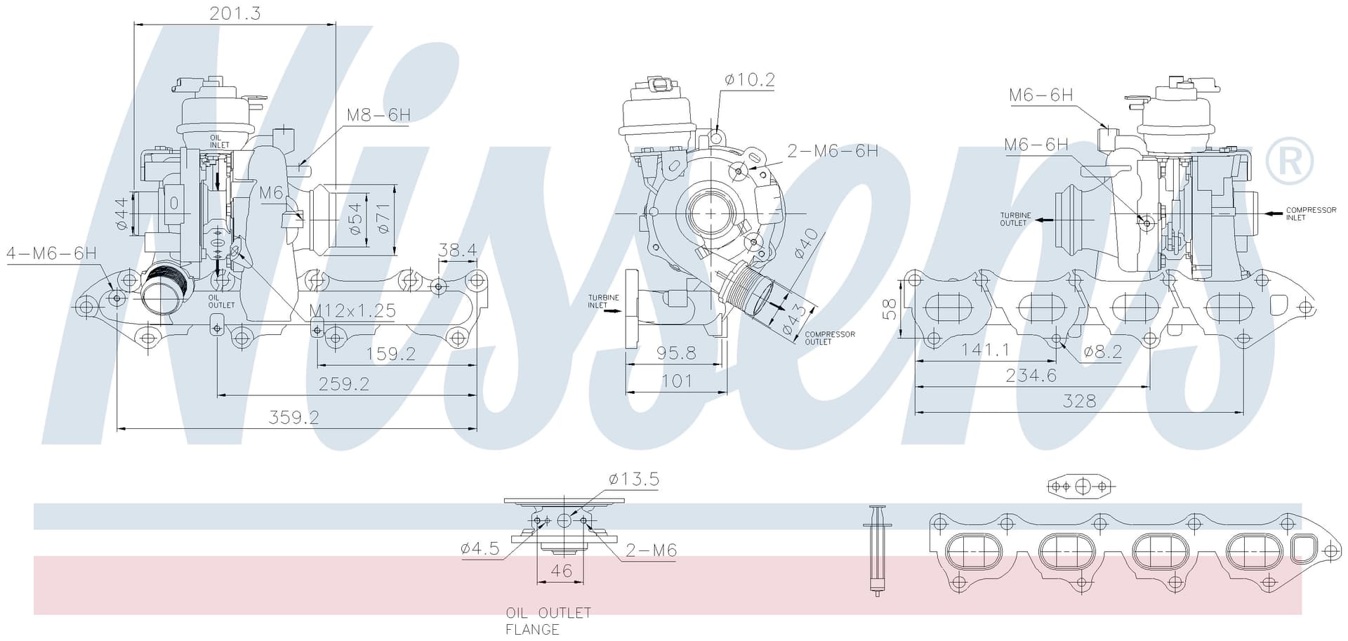 Turboaggregat nytilverkat, Citroen, Ford, Opel