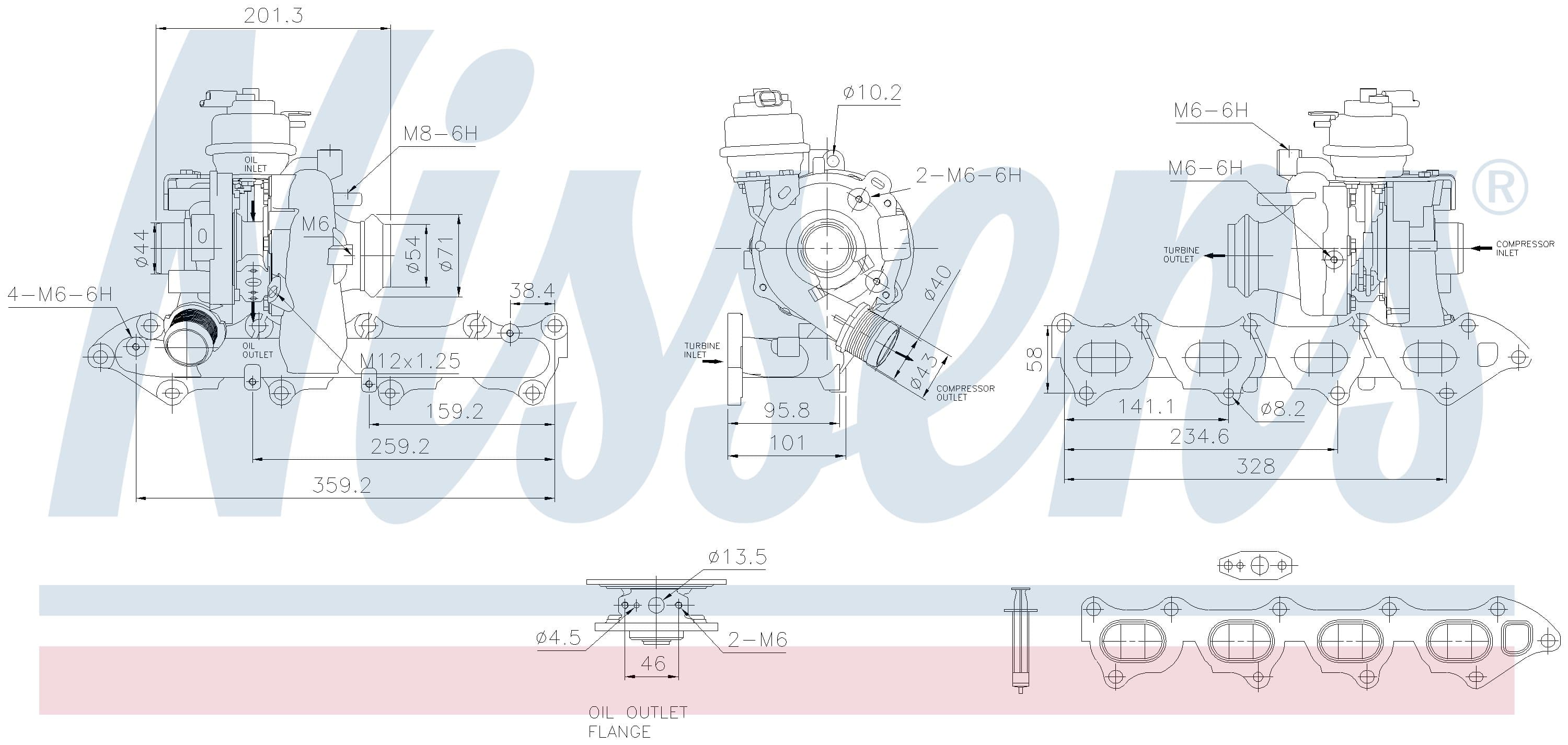 Turboaggregat nytilverkat, Citroen, Ford, Opel